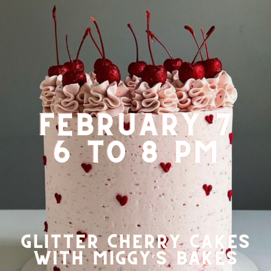 GLITTER CHERRY CAKE